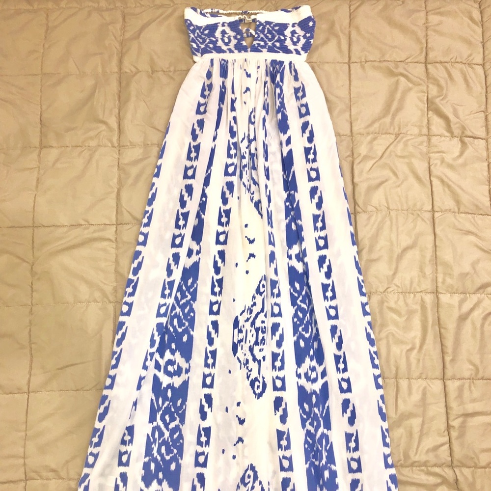 Indah Maxi Strapless Dress